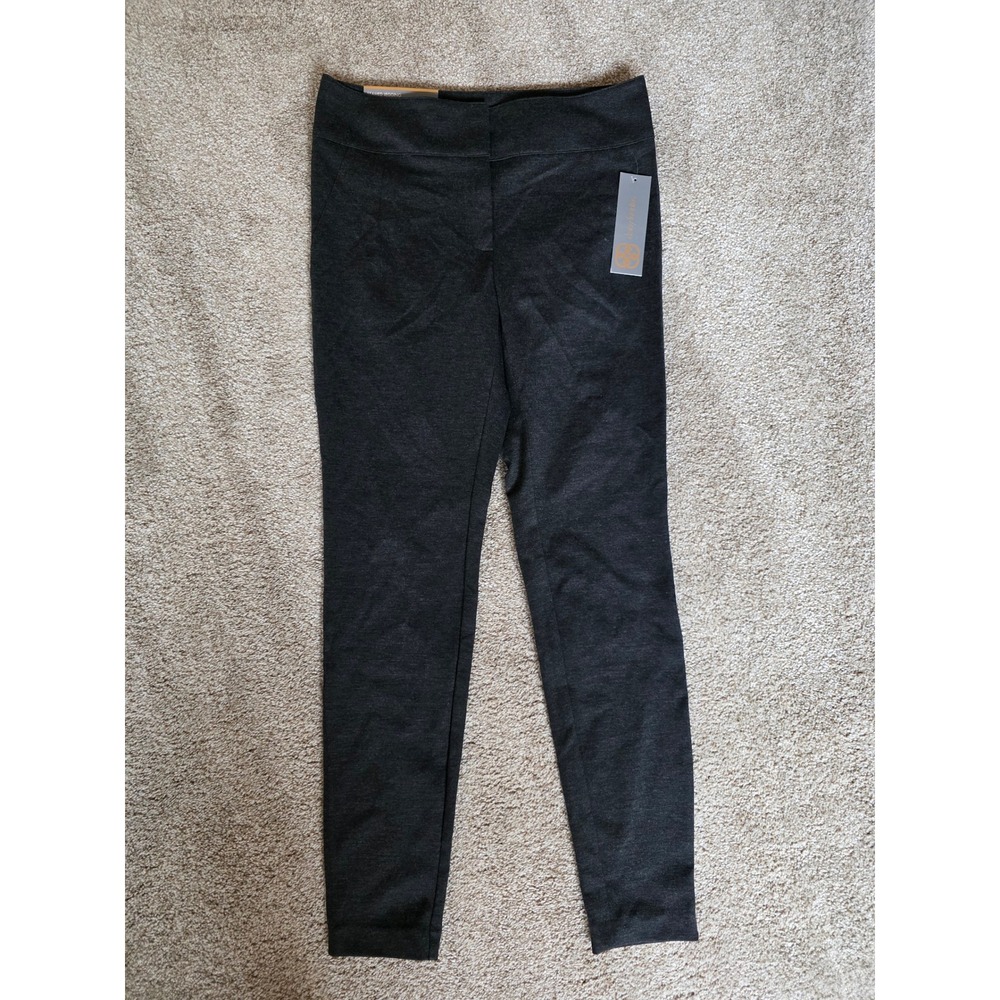 🥳 5/$25 BUNDLE Daisy Fuentes NWT Medium Seamed Mid Rise Grey Leggings
